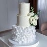 Белый свадебный торт №129440