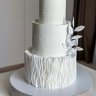 Белый свадебный торт №129441