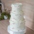 Белый свадебный торт №129447