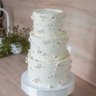 Белый свадебный торт №129446
