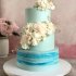 Голубой свадебный торт №129514