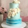 Голубой свадебный торт №129513