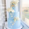 Голубой свадебный торт №129516