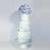 Голубой свадебный торт №129516