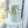 Голубой свадебный торт №129518