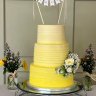 Желтый свадебный торт №129533