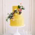 Желтый свадебный торт №129536
