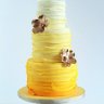 Желтый свадебный торт №129537