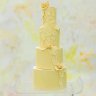 Желтый свадебный торт №129543