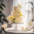 Желтый свадебный торт №129543