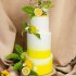 Желтый свадебный торт №129548