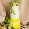 Желтый свадебный торт №129547