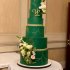 Зеленый свадебный торт №129552