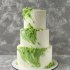 Зеленый свадебный торт №129555