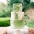 Зеленый свадебный торт №129559
