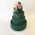 Зеленый свадебный торт №129563