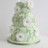 Зеленый свадебный торт №129568