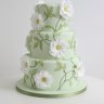 Зеленый свадебный торт №129567
