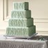 Зеленый свадебный торт №129571