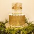Золотой свадебный торт №129595