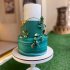 Изумрудный свадебный торт №129612