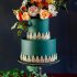 Изумрудный свадебный торт №129613