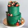 Изумрудный свадебный торт №129615