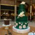 Изумрудный свадебный торт №129619