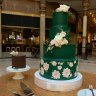 Изумрудный свадебный торт №129616