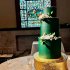 Изумрудный свадебный торт №129622