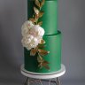 Изумрудный свадебный торт №129622