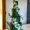 Изумрудный свадебный торт №129628