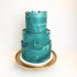 Изумрудный свадебный торт №129628