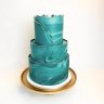 Изумрудный свадебный торт №129627