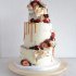 Карамельный свадебный торт №129633