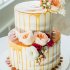 Карамельный свадебный торт №129640