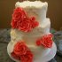 Коралловый свадебный торт №129656