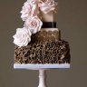Коричневый свадебный торт №129673