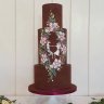 Коричневый свадебный торт №129688
