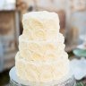 Кремовый свадебный торт №129735