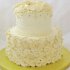 Кремовый свадебный торт №129735