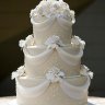 Кремовый свадебный торт №129742