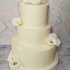 Кремовый свадебный торт №129747