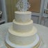 Кремовый свадебный торт №129748