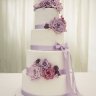 Лавандовый свадебный торт №129754