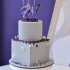 Лавандовый свадебный торт №129759
