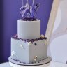 Лавандовый свадебный торт №129757