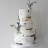 Лавандовый свадебный торт №129764