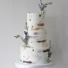 Лавандовый свадебный торт №129767
