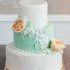 Мятный свадебный торт №129773